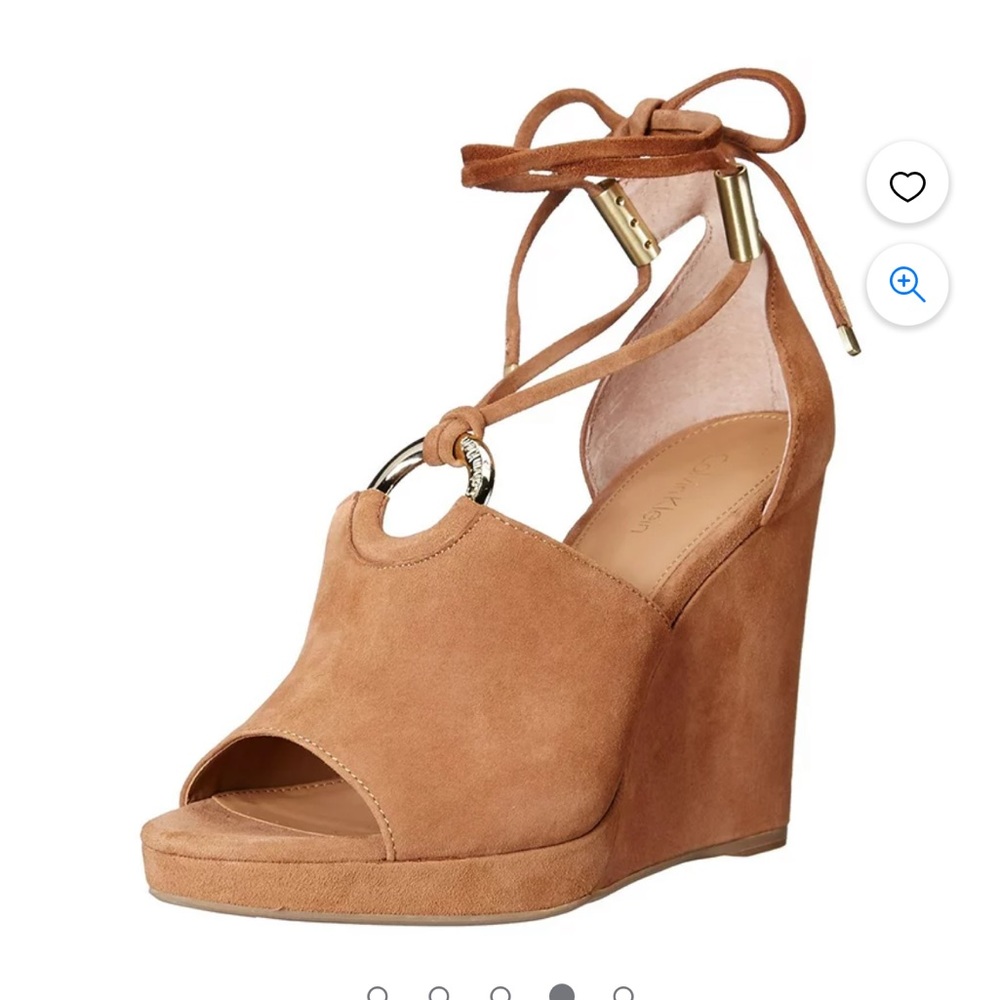 Calvin Klein suede wedge